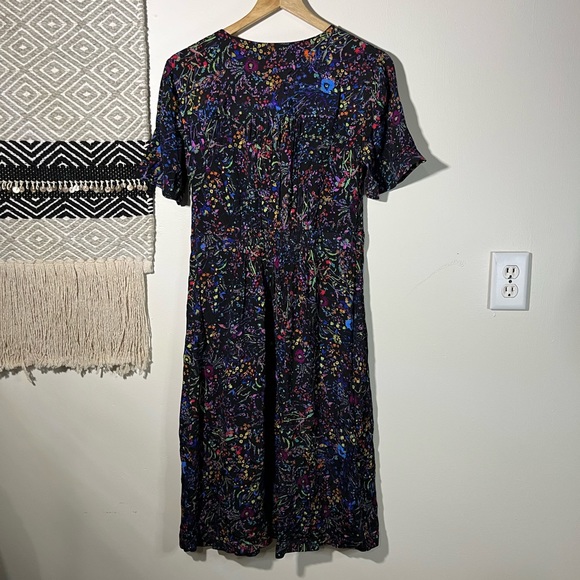 Anthropologie Maeve Morgan floral and leopard midi dress - Picture 4 of 10